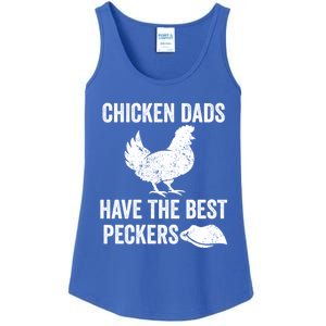 Chicken Dads Have The Best Peckers Love Chickens Father Day Cool Gift Ladies Essential Tank