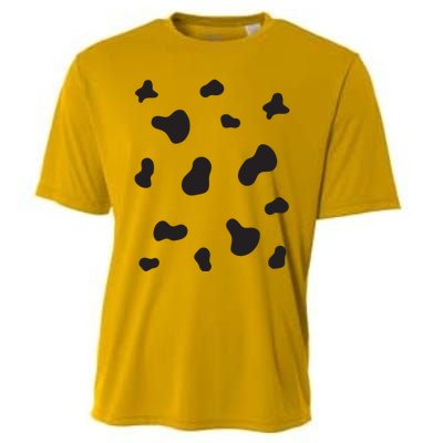 Cute Dalmatian Halloween Costume Dog Black Spots Pattern Cooling Performance Crew T-Shirt