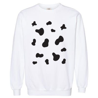 Cute Dalmatian Halloween Costume Dog Black Spots Pattern Garment-Dyed Sweatshirt