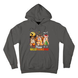 Corgi Dog Halloween Merry Christmas Happy Hallothanksmas Tall Hoodie