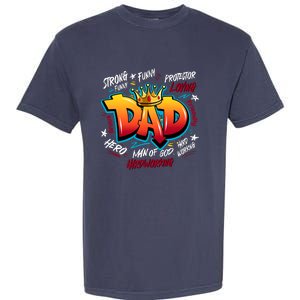 Cool Dad Hardworking Funny Fathers Day Logo Garment-Dyed Heavyweight T-Shirt