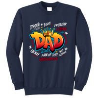 Cool Dad Hardworking Funny Fathers Day Logo Sweatshirt