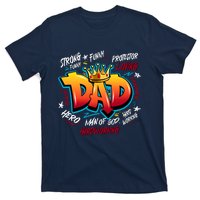 Cool Dad Hardworking Funny Fathers Day Logo T-Shirt