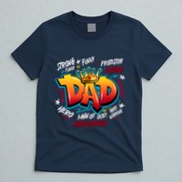 Cool Dad Hardworking Funny Fathers Day Logo T-Shirt