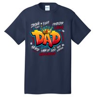 Cool Dad Hardworking Funny Fathers Day Logo Tall T-Shirt