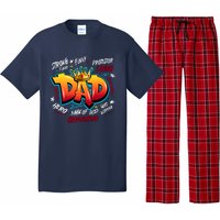 Cool Dad Hardworking Funny Fathers Day Logo Pajama Set