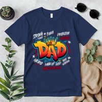 Cool Dad Hardworking Funny Fathers Day Logo Premium T-Shirt
