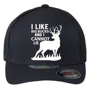 Cool Deer Hunting Design: I Like Big Bucks And I Cannot Lie Meaningful Gift Flexfit Unipanel Trucker Cap