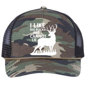 Cool Deer Hunting Design: I Like Big Bucks And I Cannot Lie Meaningful Gift Retro Rope Trucker Hat Cap