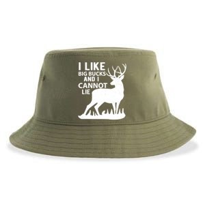 Cool Deer Hunting Design: I Like Big Bucks And I Cannot Lie Meaningful Gift Sustainable Bucket Hat