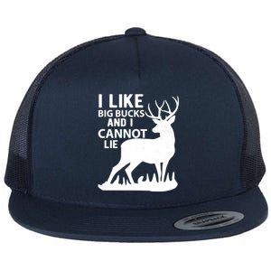 Cool Deer Hunting Design: I Like Big Bucks And I Cannot Lie Meaningful Gift Flat Bill Trucker Hat