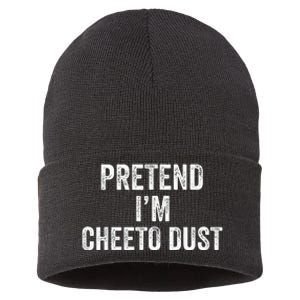 Cheeto Dust Halloween Costume Pretend IM Cheeto Dust Sustainable Knit Beanie