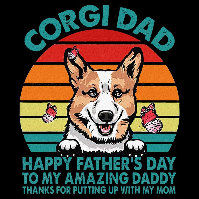Corgi Dad Happy Fathers Day To My Amazing Daddy Dog City Backpack