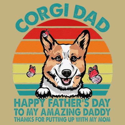 Corgi Dad Happy Fathers Day To My Amazing Daddy Dog T-Shirt