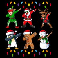 Christmas Dab Holiday Festive Cooling Performance Crew T-Shirt