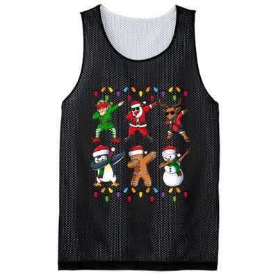 Christmas Dab Holiday Festive Mesh Reversible Basketball Jersey Tank