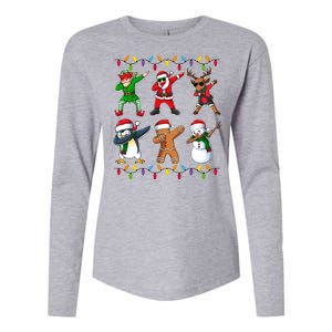 Christmas Dab Holiday Festive Womens Cotton Relaxed Long Sleeve T-Shirt