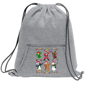 Christmas Dab Holiday Festive Sweatshirt Cinch Pack Bag