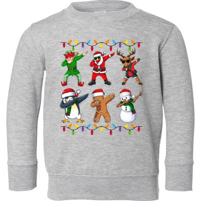 Christmas Dab Holiday Festive Toddler Sweatshirt