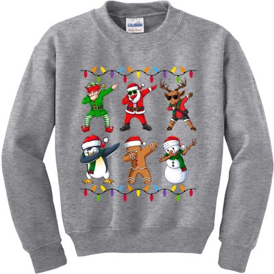 Christmas Dab Holiday Festive Kids Sweatshirt