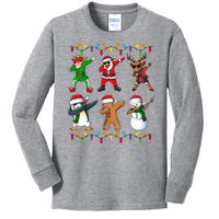 Christmas Dab Holiday Festive Kids Long Sleeve Shirt