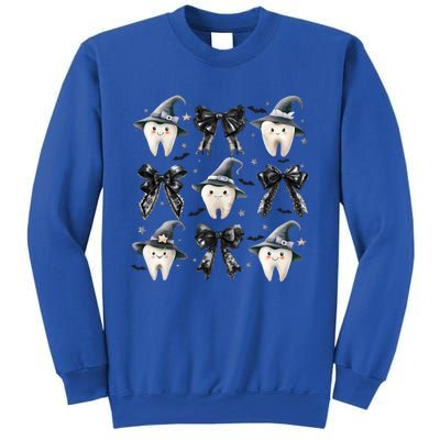 Coquette Dental Halloween Dental Assistant Spooky Season Gift Sweatshirt