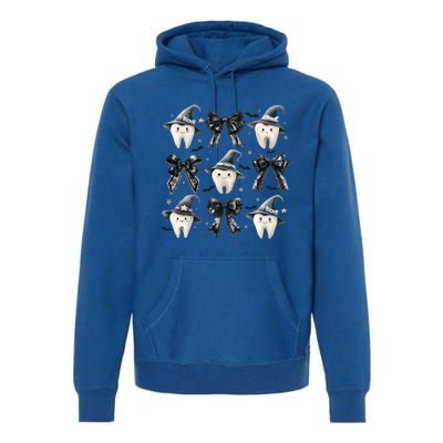 Coquette Dental Halloween Dental Assistant Spooky Season Gift Premium Hoodie