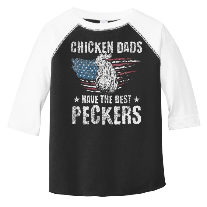Chicken Dads Have The Best Peckers Ever Funny Adult Humor , Toddler Fine Jersey T-Shirt