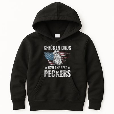 Chicken Dads Have The Best Peckers Ever Funny Adult Humor , Kids Hoodie