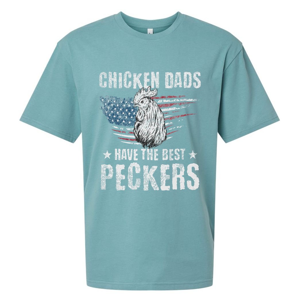 Chicken Dads Have The Best Peckers Ever Funny Adult Humor , Sueded Cloud Jersey T-Shirt