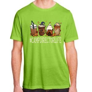 Camp Director Horror Fall Coffee Spooky Halloween Pumpkin Great Gift Adult ChromaSoft Performance T-Shirt