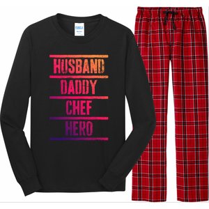 Chef Dad Husband Fathers Day Cute Gift Long Sleeve Pajama Set