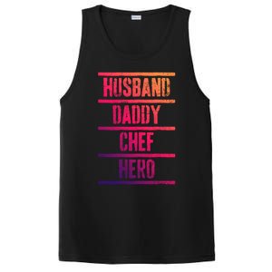 Chef Dad Husband Fathers Day Cute Gift PosiCharge Competitor Tank