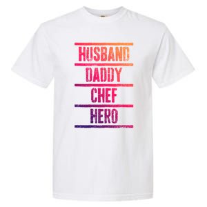 Chef Dad Husband Fathers Day Cute Gift Garment-Dyed Heavyweight T-Shirt