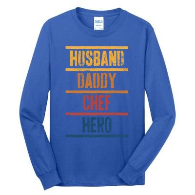 Chef Dad Husband Fathers Day Meaningful Gift Tall Long Sleeve T-Shirt