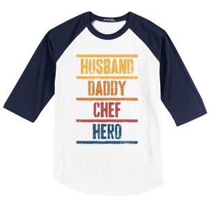 Chef Dad Husband Fathers Day Meaningful Gift Baseball Sleeve Shirt