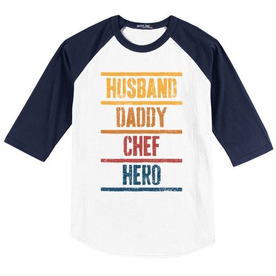 Chef Dad Husband Fathers Day Meaningful Gift Baseball Sleeve Shirt