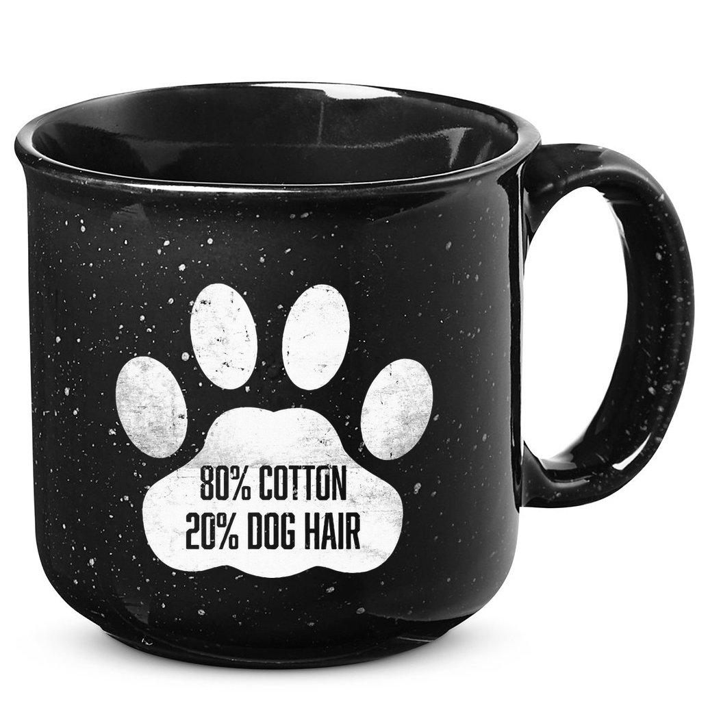 Cotton Dog Hair Traces Of Dog Dog Sayings 15oz Campfire Ceramic Mug