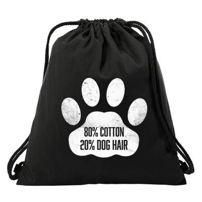 Cotton Dog Hair Traces Of Dog Dog Sayings Drawstring Bag