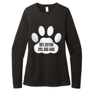 Cotton Dog Hair Traces Of Dog Dog Sayings Womens CVC Long Sleeve Shirt