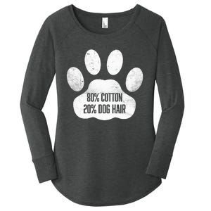 Cotton Dog Hair Traces Of Dog Dog Sayings Women's Perfect Tri Tunic Long Sleeve Shirt