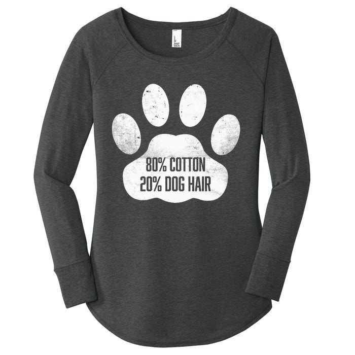 Cotton Dog Hair Traces Of Dog Dog Sayings Women's Perfect Tri Tunic Long Sleeve Shirt