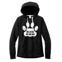 Cotton Dog Hair Traces Of Dog Dog Sayings Women's Fleece Hoodie