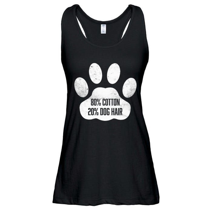 Cotton Dog Hair Traces Of Dog Dog Sayings Ladies Essential Flowy Tank