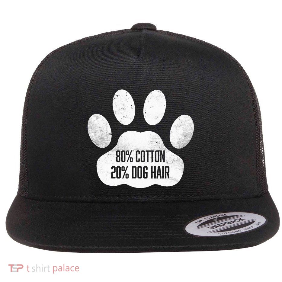 Cotton Dog Hair Traces Of Dog Dog Sayings Flatbill Hat
