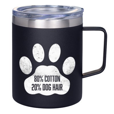 Cotton Dog Hair Traces Of Dog Dog Sayings 12oz Stainless Steel Coffee Mug