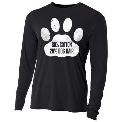 Cotton Dog Hair Traces Of Dog Dog Sayings Cooling Performance Long Sleeve Crew