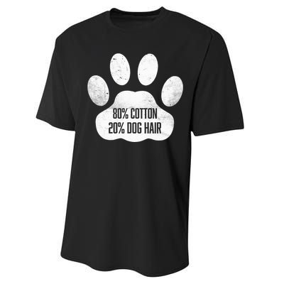 Cotton Dog Hair Traces Of Dog Dog Sayings Performance Sprint T-Shirt