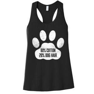 Cotton Dog Hair Traces Of Dog Dog Sayings Women's Racerback Tank