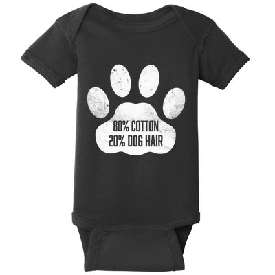 Cotton Dog Hair Traces Of Dog Dog Sayings Baby Bodysuit
